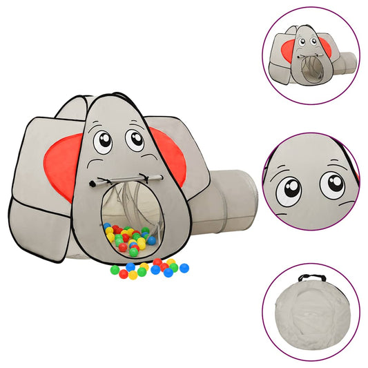 Tenda da Gioco per Bambini Elefante Grigio 174x86x101 cm - homemem39