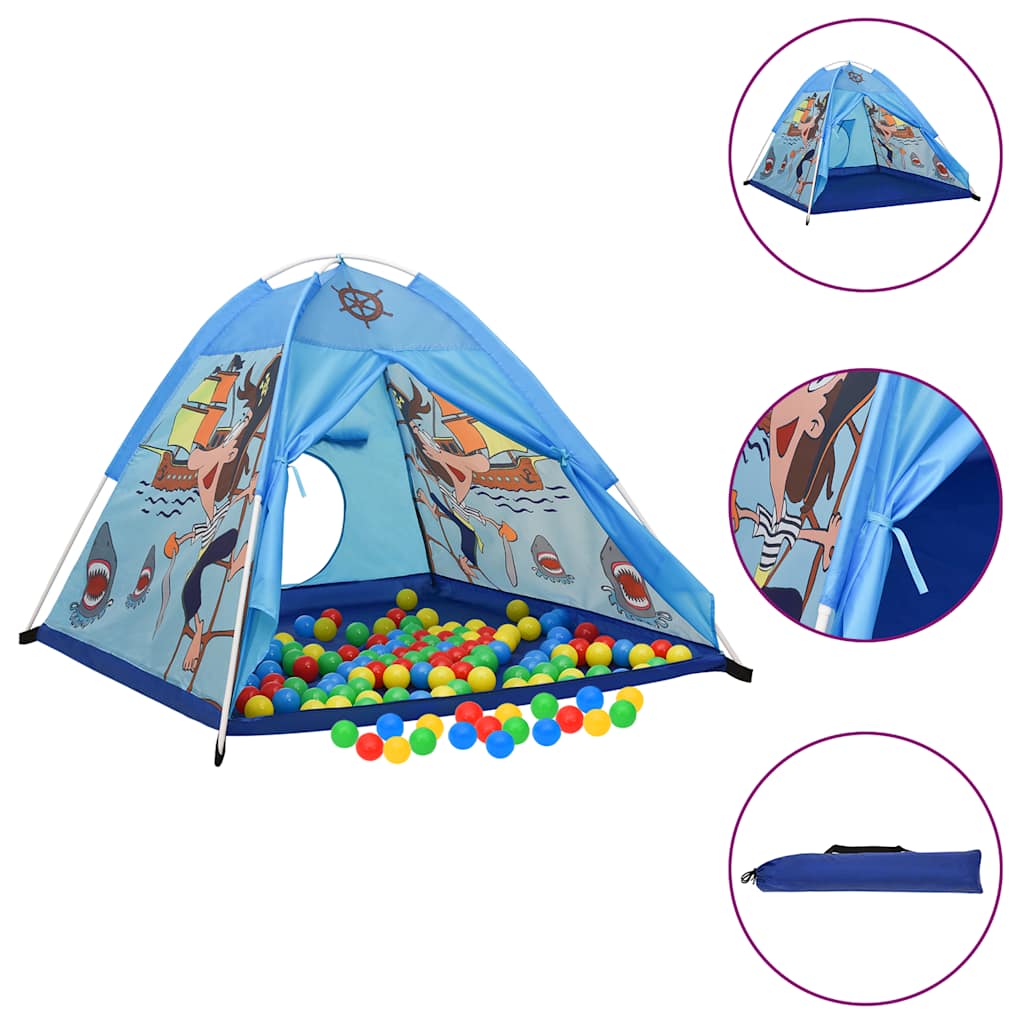Tenda da Gioco per Bambini Blu 120x120x90 cm - homemem39