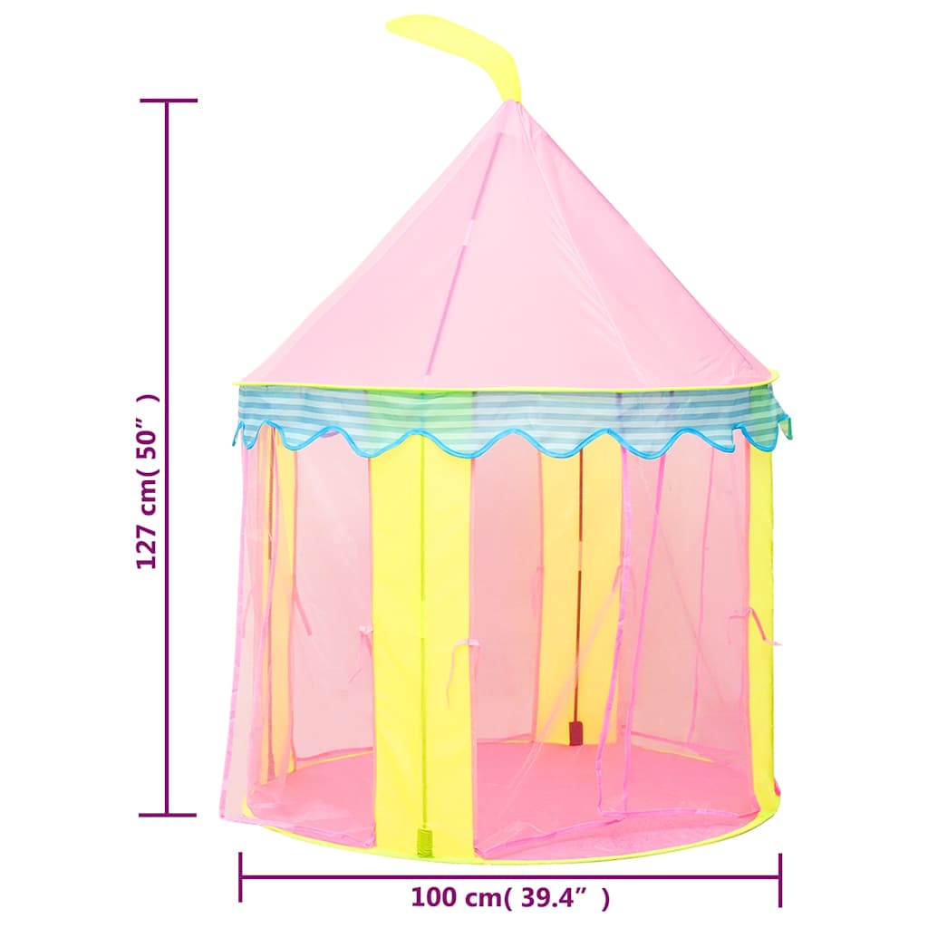 Tenda da Gioco per Bambini Rosa 100x100x127 cm - homemem39