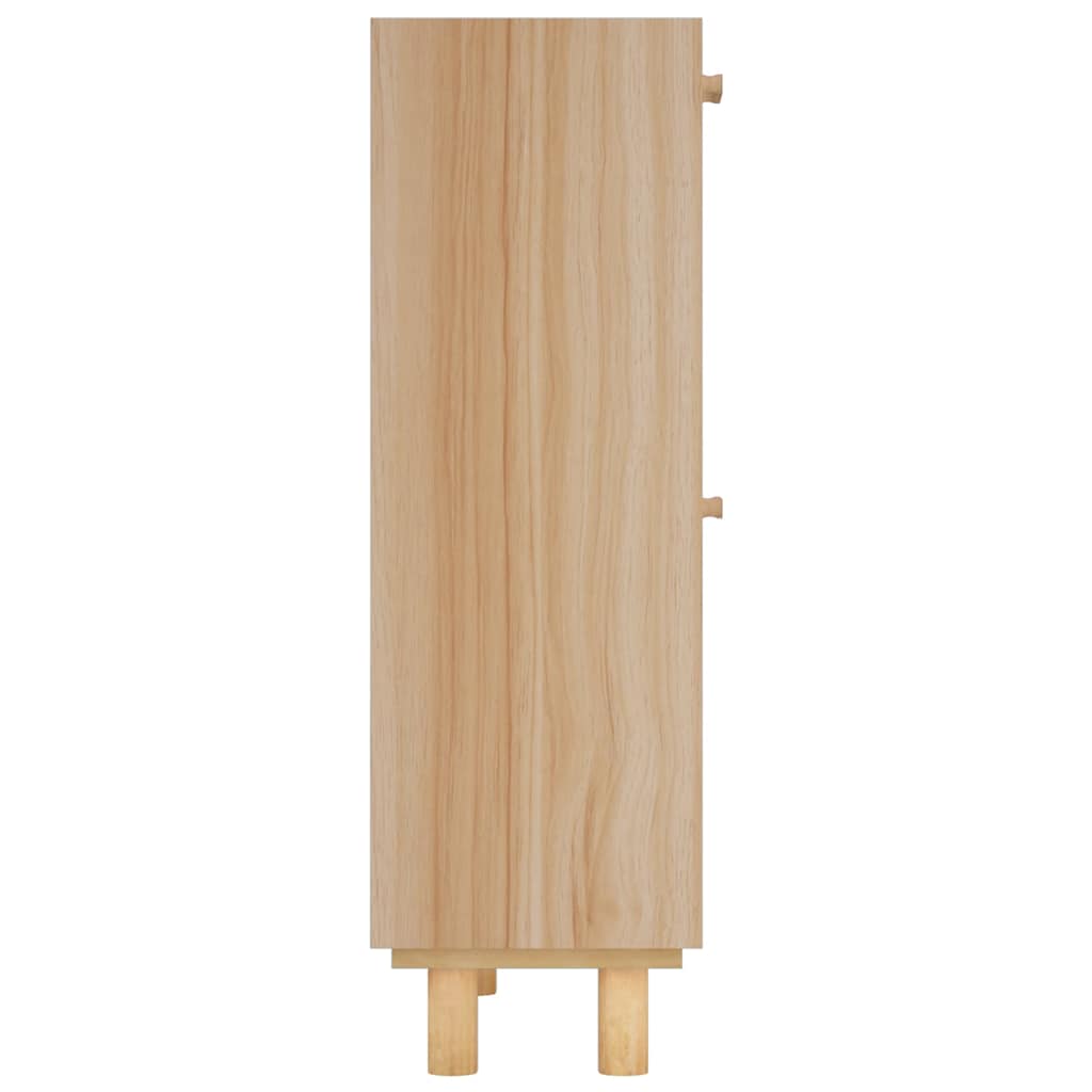 Scarpiera Marrone52x25x80cm Legno Multistrato e Rattan Naturale - homemem39