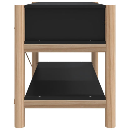 Mobile Porta TV Nero 82x38x45 cm in Legno Multistrato - homemem39
