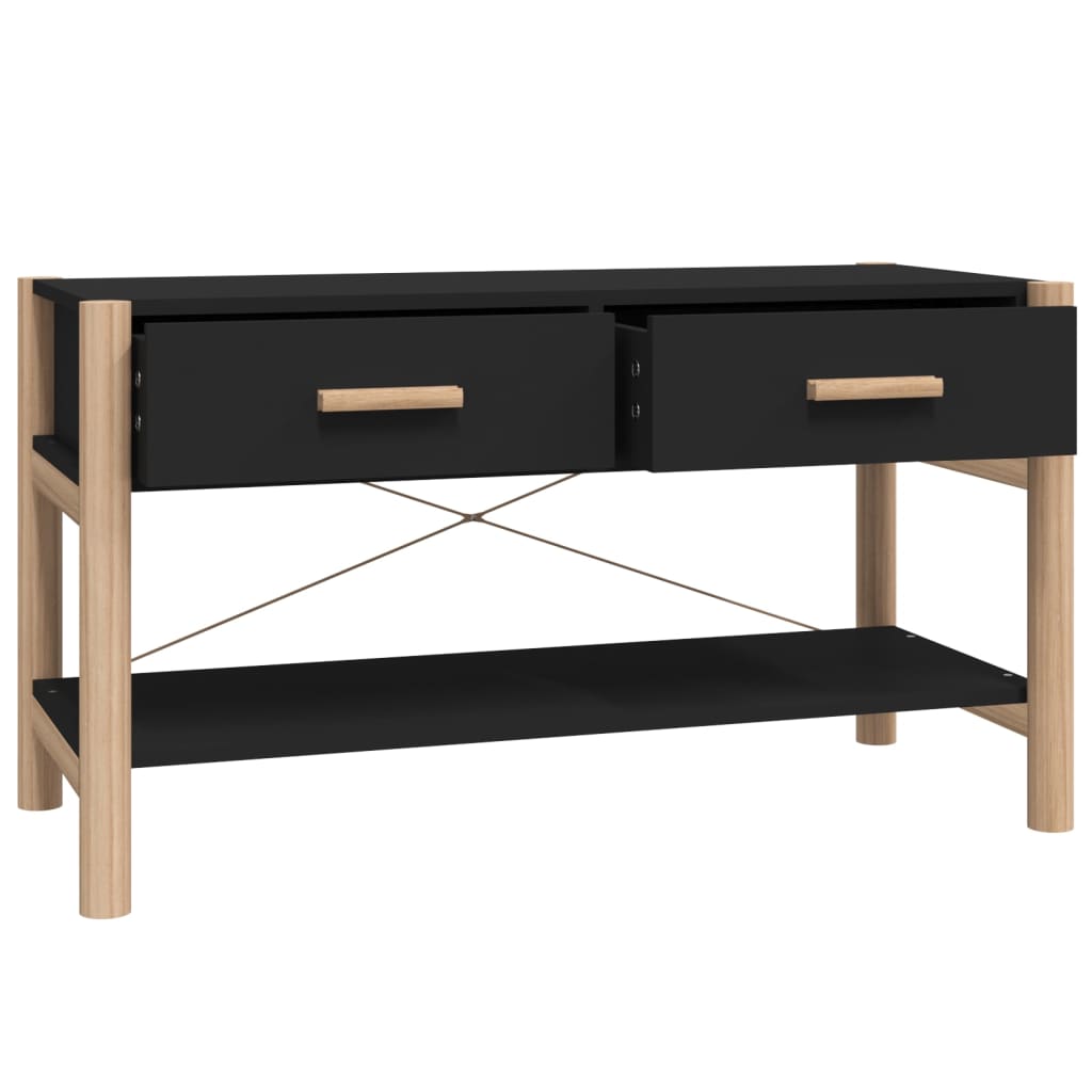 Mobile Porta TV Nero 82x38x45 cm in Legno Multistrato - homemem39
