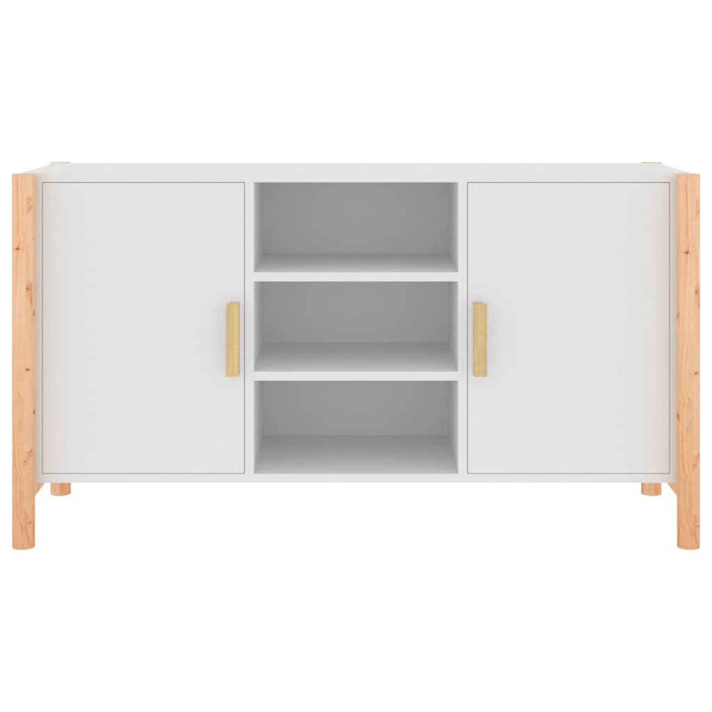 Credenza Bianca 107x38x60 cm in Legno Multistrato - homemem39
