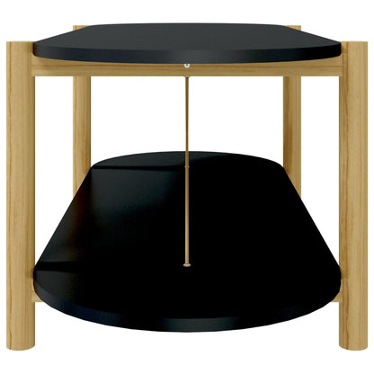 Tavolino da Salotto Nero 110x48x40 cm in Legno Multistrato | homemem39