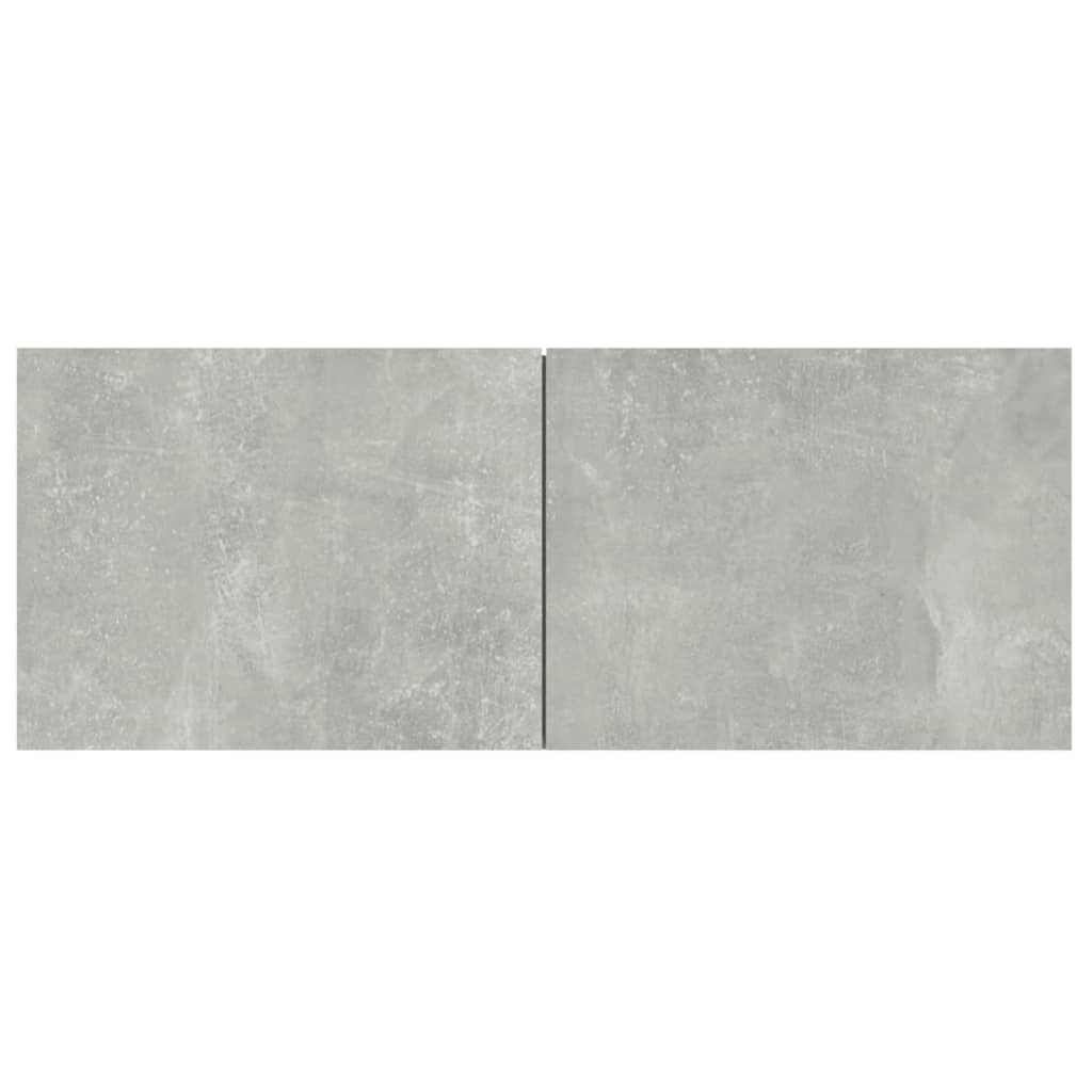 Mobili TV 4 pz Grigio Cemento 80x30x30 cm in Legno Multistrato