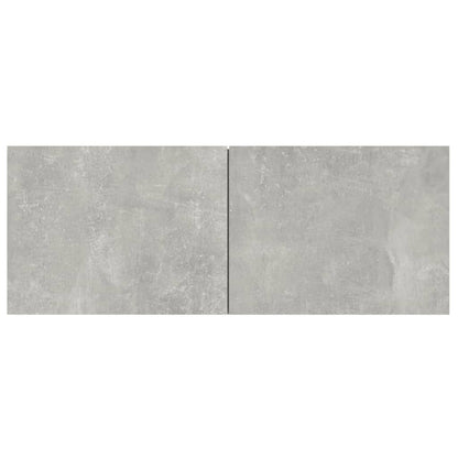 Mobili TV 4 pz Grigio Cemento 80x30x30 cm in Legno Multistrato