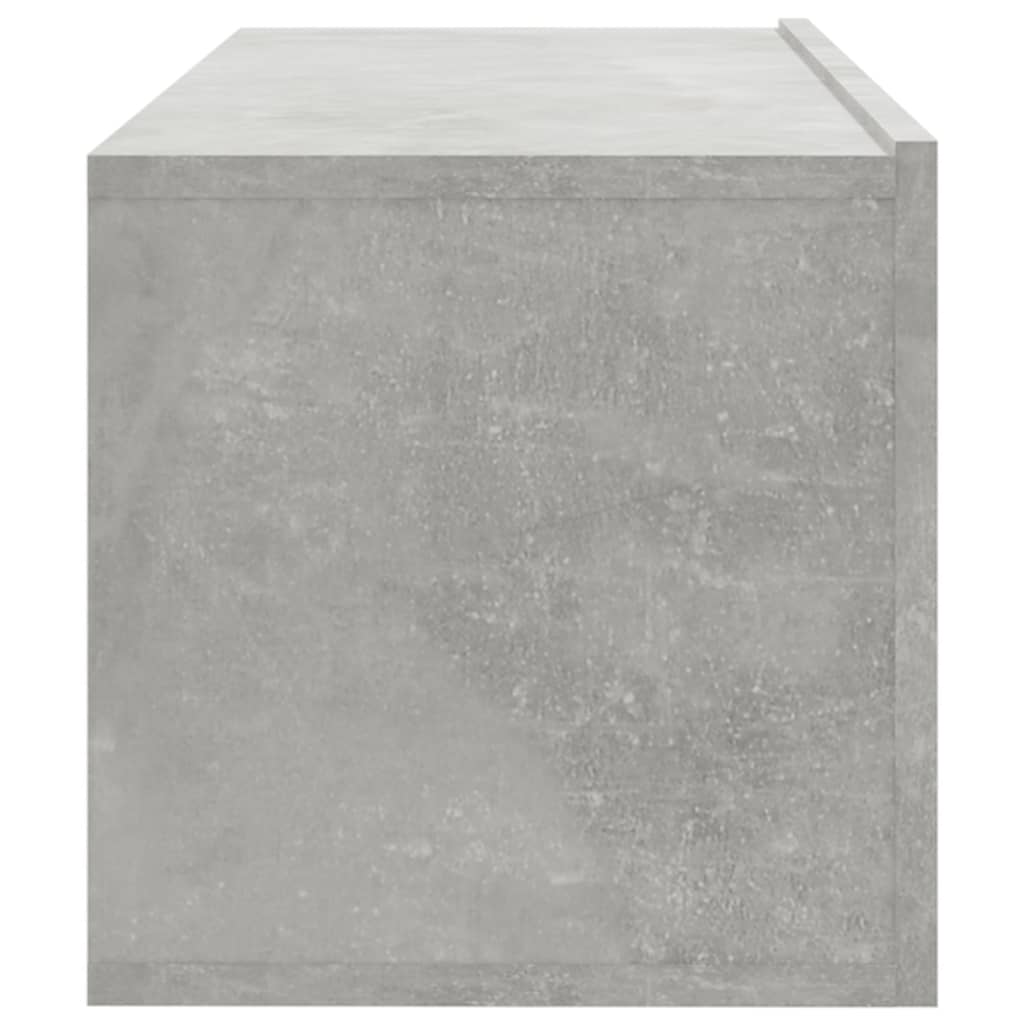 Mobili Porta TV a Parete 4 pz Grigio Cemento 100x30x30 cm
