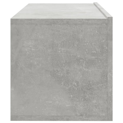 Mobili Porta TV a Parete 4 pz Grigio Cemento 100x30x30 cm