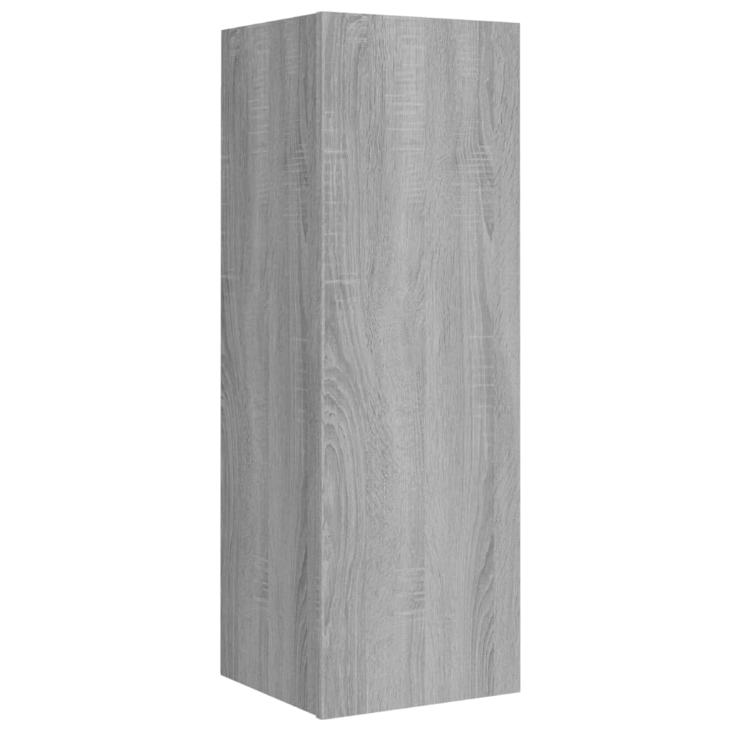 Set di Mobili Porta TV 4 pz Grigio Sonoma in Legno Multistrato | homemem39