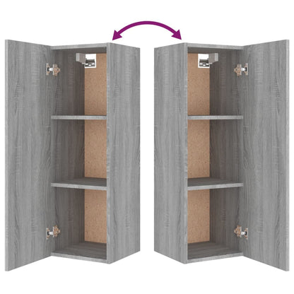 Set di Mobili Porta TV 4 pz Grigio Sonoma in Legno Multistrato | homemem39