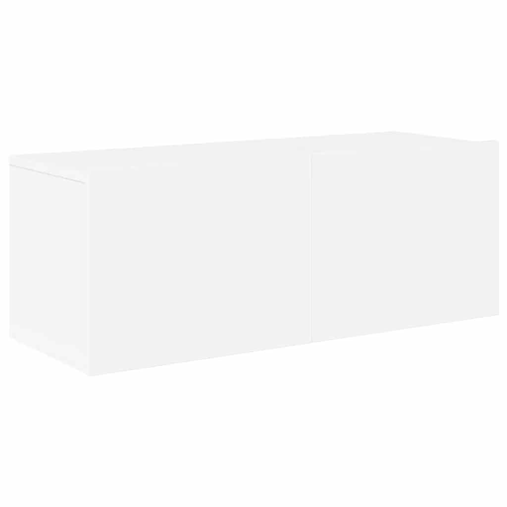 Set di Mobili Porta TV 5 pz Bianco in Legno Multistrato
