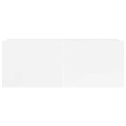 Set di Mobili Porta TV 5 pz Bianco in Legno Multistrato