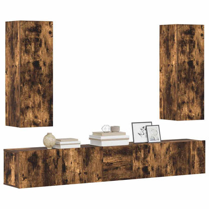 Set di Mobili Porta TV 5 pz in legno multistrato