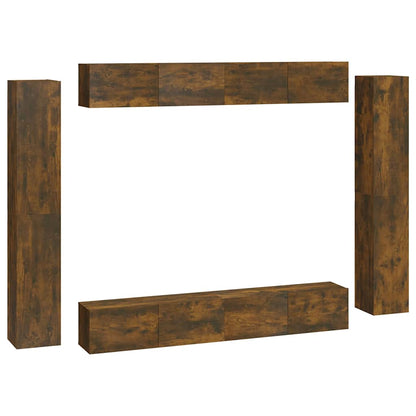 Set Mobili Porta TV 8pz in legno multistrato