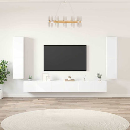 Set di Mobili Porta TV 7 pz in legno multistrato