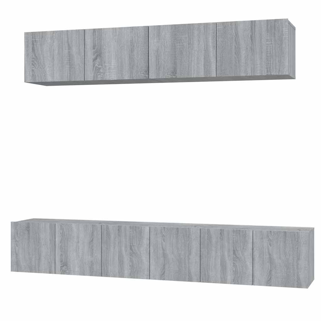 Set di Mobili Porta TV 5 pz in legno multistrato
