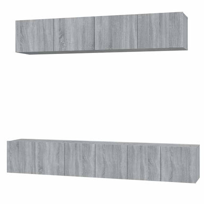 Set di Mobili Porta TV 5 pz in legno multistrato