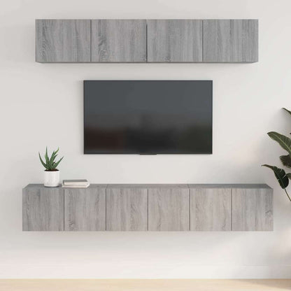 Set di Mobili Porta TV 5 pz in legno multistrato