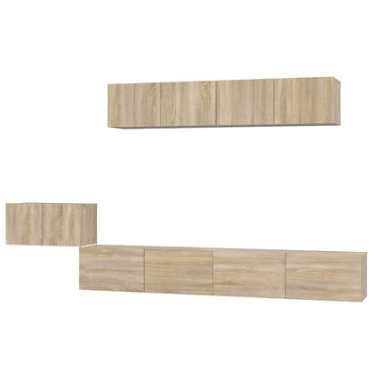 Set di Mobili Porta TV 5 pz in legno multistrato