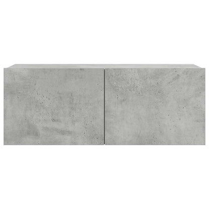 Set di Mobili Porta TV 7 pz Grigio Cemento in Legno Multistrato