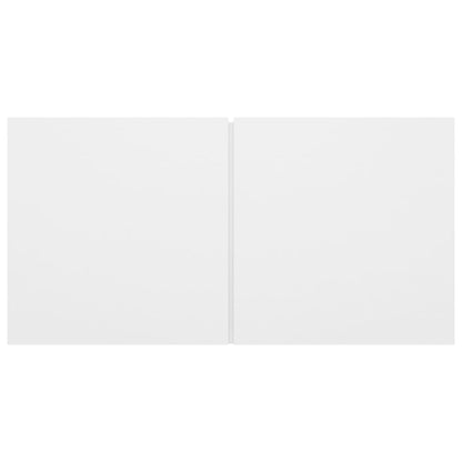 Set di Mobili Porta TV 4 pz Bianco in Legno Multistrato