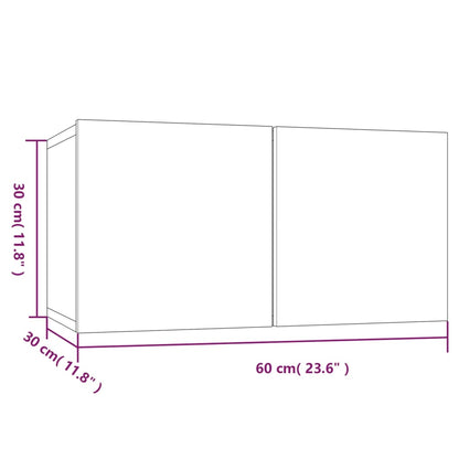 Set Mobili Porta TV 4 pz Nero in Legno Multistrato