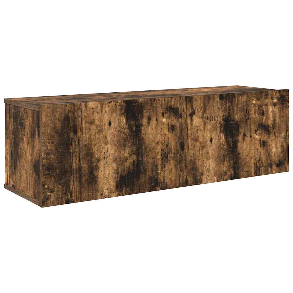 Set di Mobili Porta TV 7 pz Rovere Fumo in Legno Multistrato