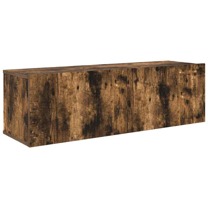 Set di Mobili Porta TV 7 pz Rovere Fumo in Legno Multistrato