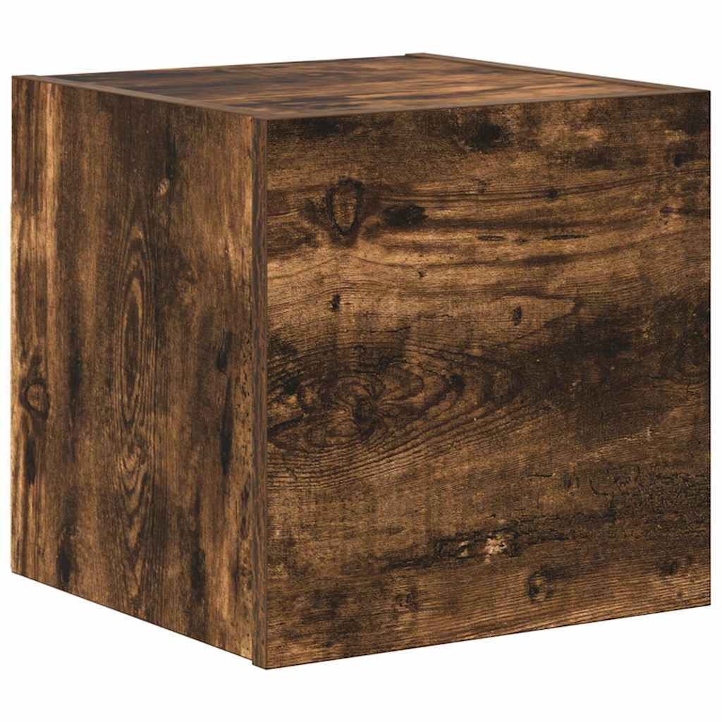 Set di Mobili Porta TV 7 pz Rovere Fumo in Legno Multistrato