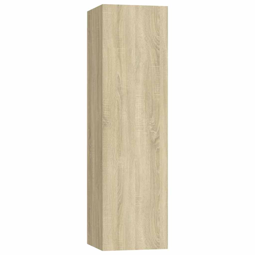 Set di Mobili Porta TV 7 pz Rovere Sonoma in Legno Multistrato