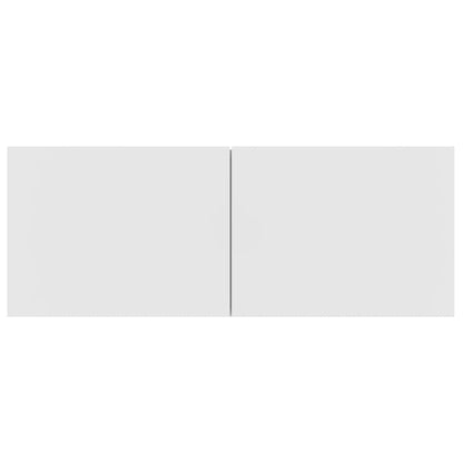 Mobile Porta TV a Parete Bianco in Legno Multistrato