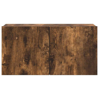 Set di Mobili Porta TV 4 pz Rovere Fumo in Legno Multistrato - homemem39