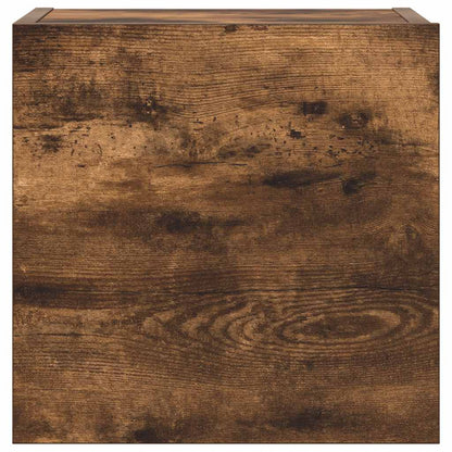 Set di Mobili Porta TV 4 pz Rovere Fumo in Legno Multistrato - homemem39