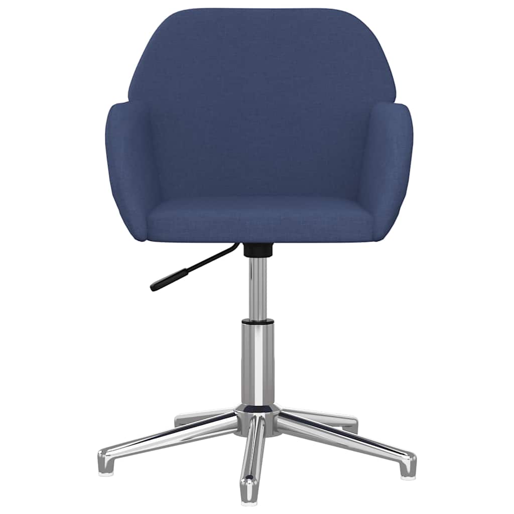 Sedia da Ufficio Girevole Blu in Tessuto