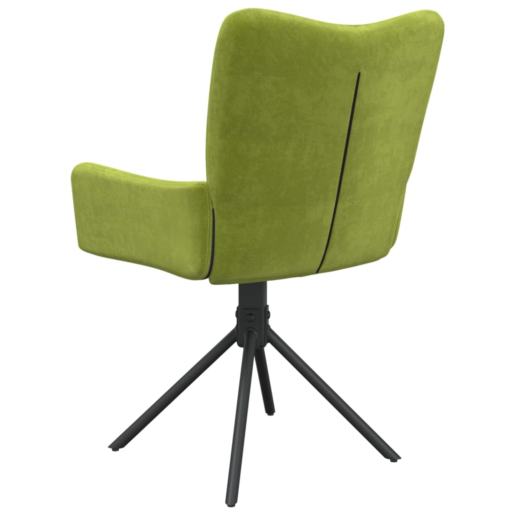 Sedie da Pranzo Girevoli 2 pz Verde Chiaro in Velluto | homemem39