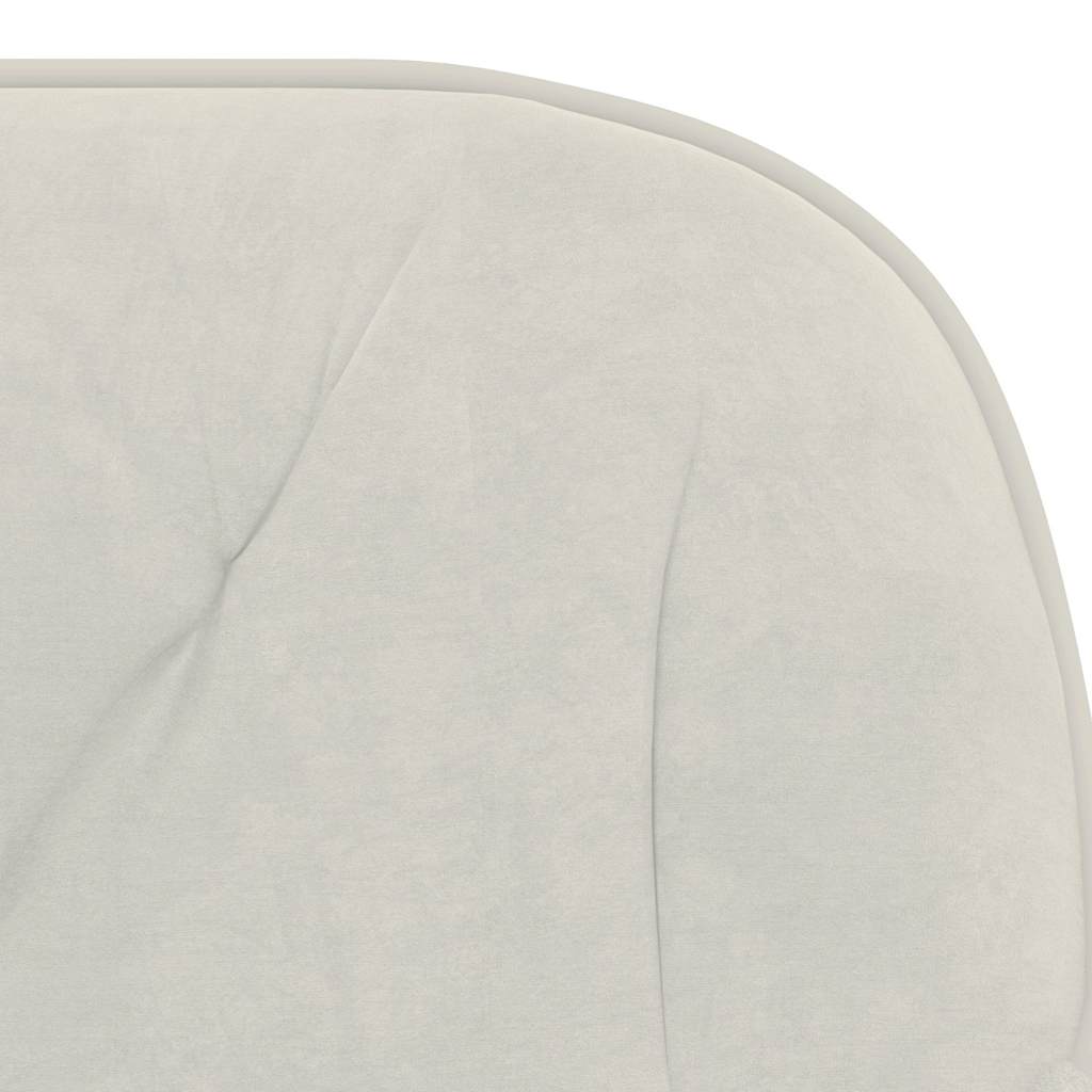 Sedia da Ufficio Girevole Crema in Velluto