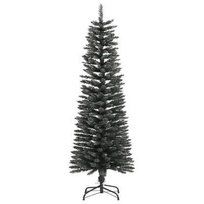 Albero di Natale Artificiale Sottile con Base Verde 120 cm PVC