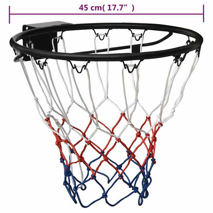Canestro da Basket Nero 45 cm Acciaio | homemem39