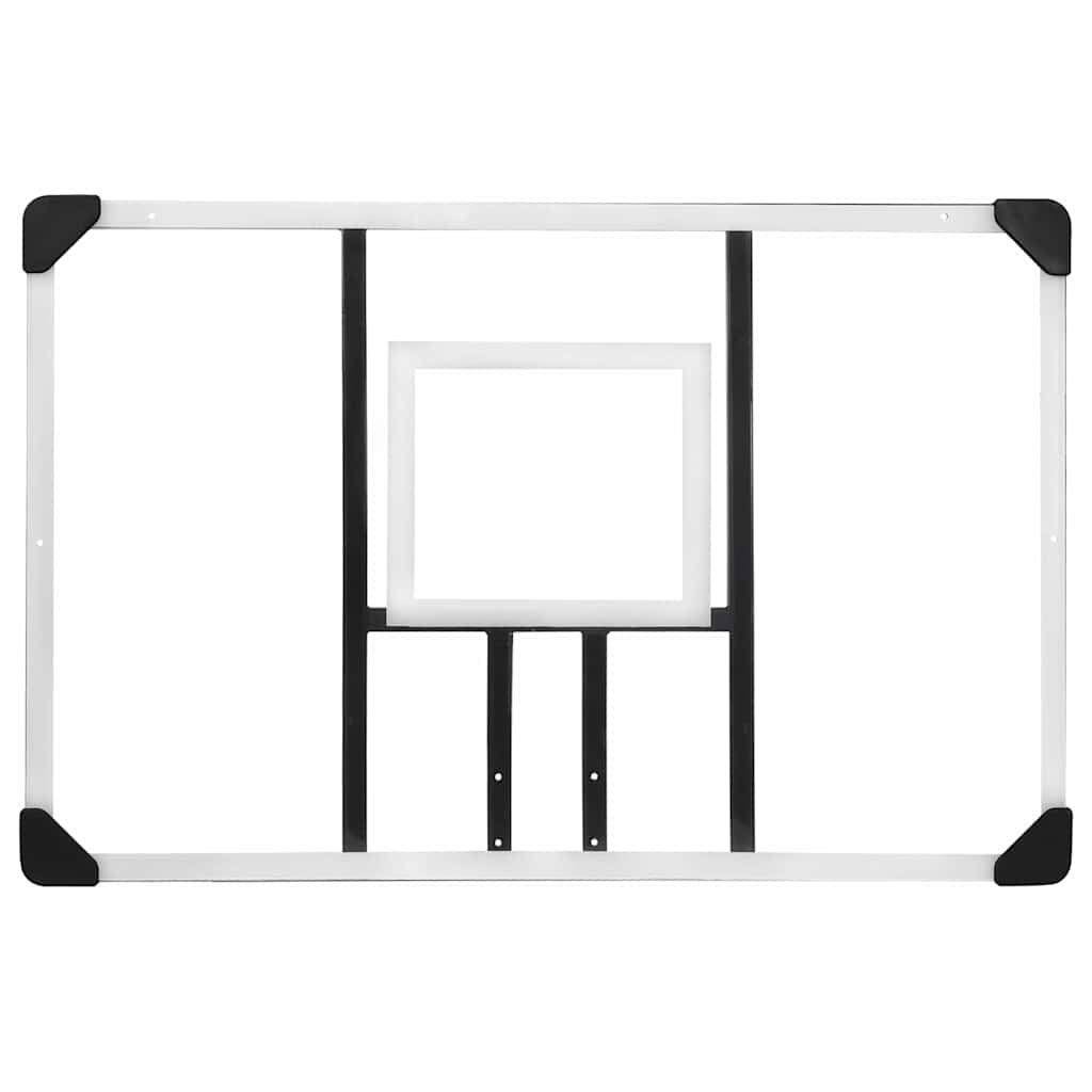 Tabellone Pallacanestro Trasparente 106x69x3 cm Policarbonato | homemem39