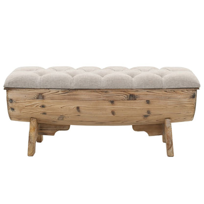 panchina da stoccaggio 103 cm in legno massello di abete