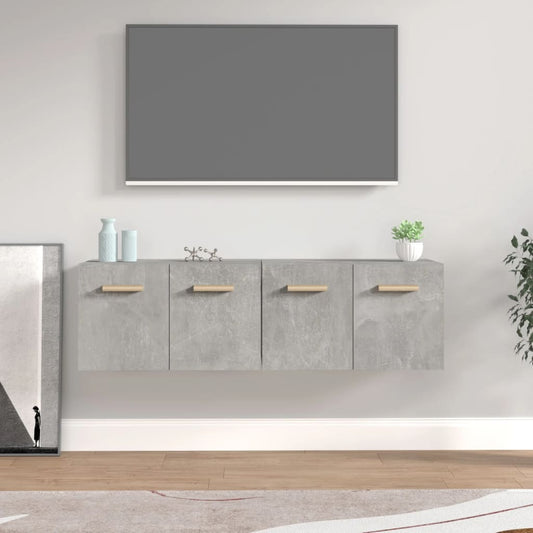 Mobili Parete 2 pz Grigio Cemento 60x36,5x35 cm in Multistrato