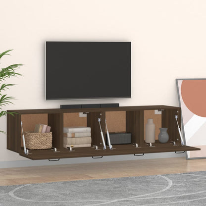 Mobili Parete 2 pz Rovere Marrone 60x36,5x35 cm in Multistrato - homemem39