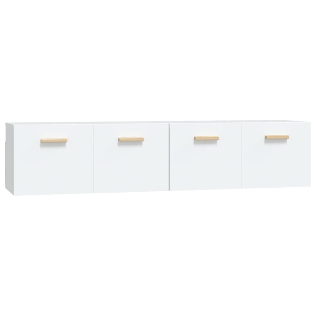 Mobili Parete 2 pz Bianco 80x35x36,5cm Legno Multistrato | homemem39
