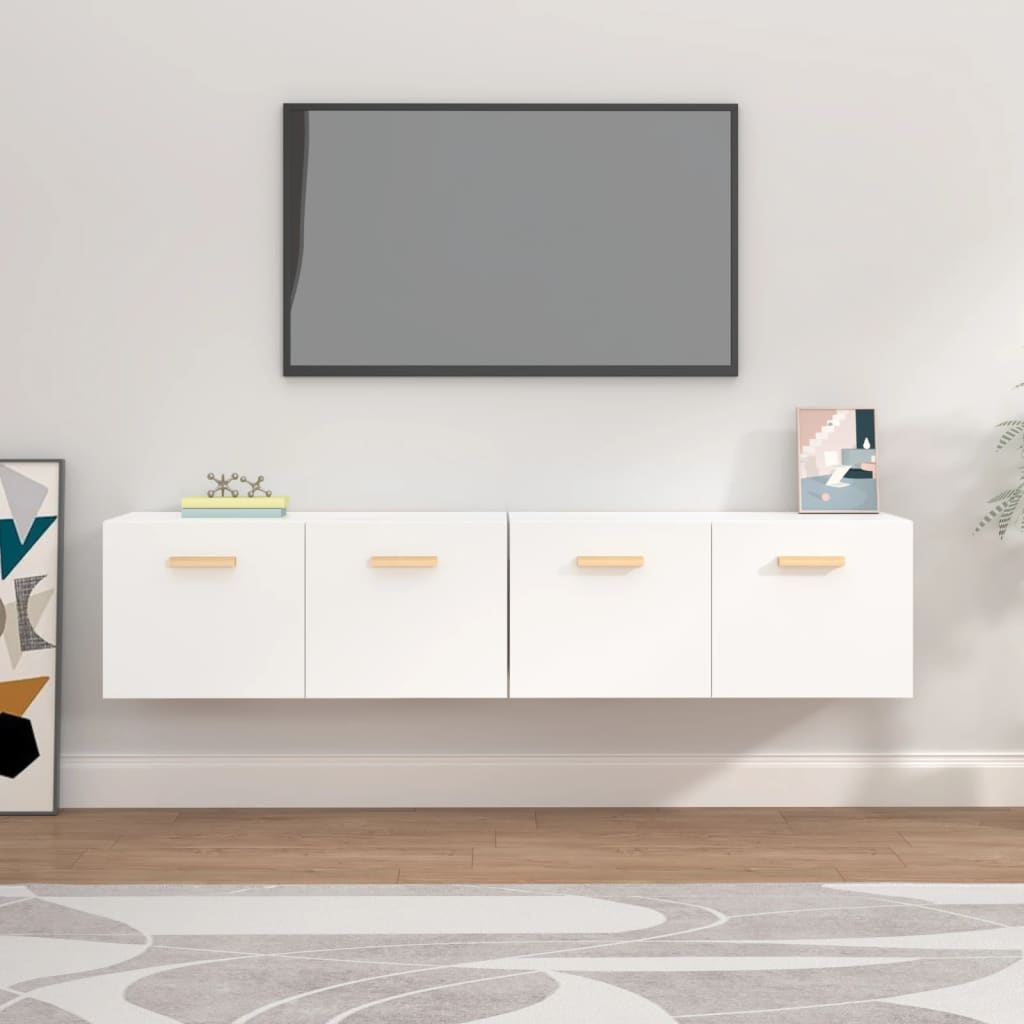 Mobili Parete 2 pz Bianco 80x35x36,5cm Legno Multistrato | homemem39