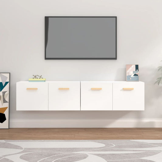 Mobili Parete 2 pz Bianco 80x35x36,5cm Legno Multistrato | homemem39