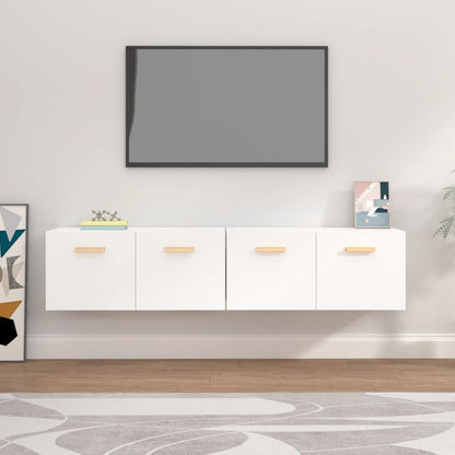 Mobili Parete 2 pz Bianco 80x35x36,5cm Legno Multistrato