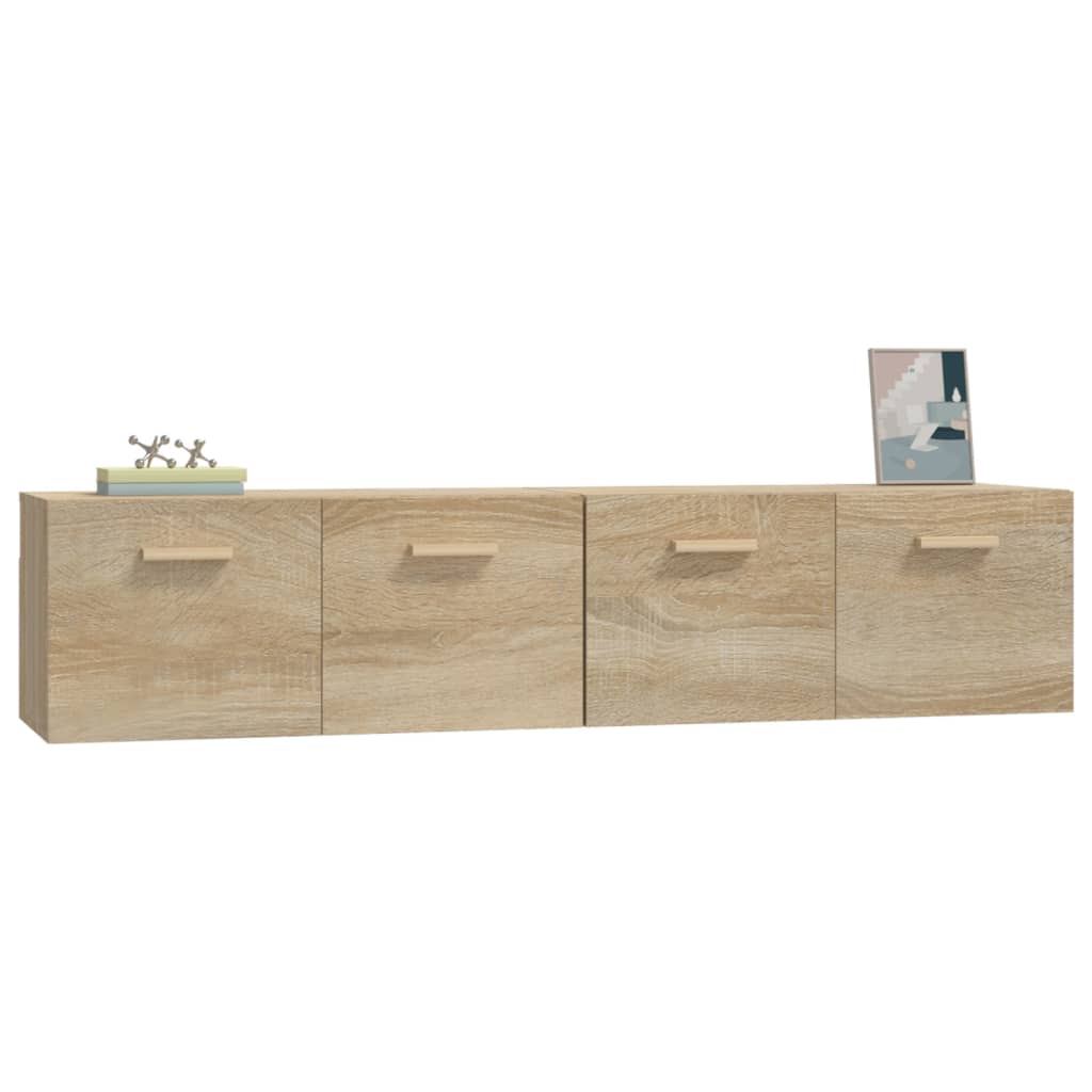 Mobili Parete 2 pz Rovere Sonoma 80x35x36,5cm Legno Multistrato