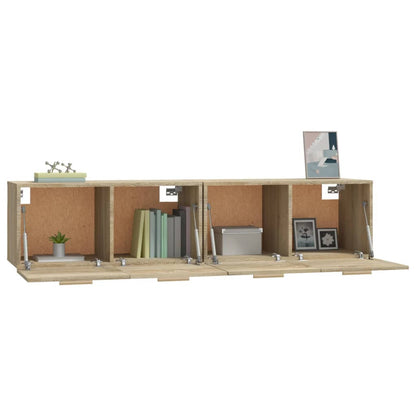 Mobili Parete 2 pz Rovere Sonoma 80x35x36,5cm Legno Multistrato