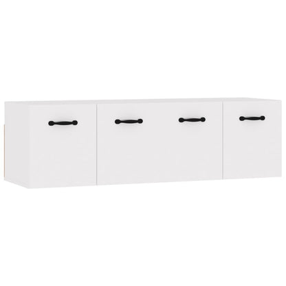 Mobili Parete 2 pz Bianco 80x35x36,5 cm in Legno Multistrato
