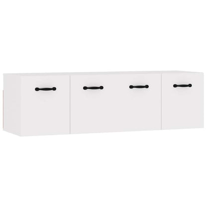 Mobili Parete 2 pz Bianco 80x35x36,5 cm in Legno Multistrato